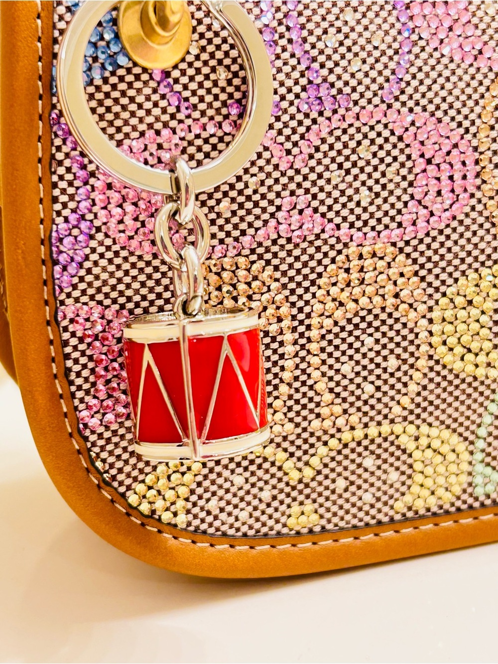 EXTREMELY RARE Coach Y2K Red Drum Keychain/ Bag Charm - Picture 12 of 16
